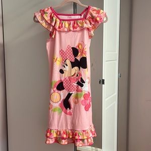 Disney Girls Minnie Mouse Sleeveless Nightgown- NWT